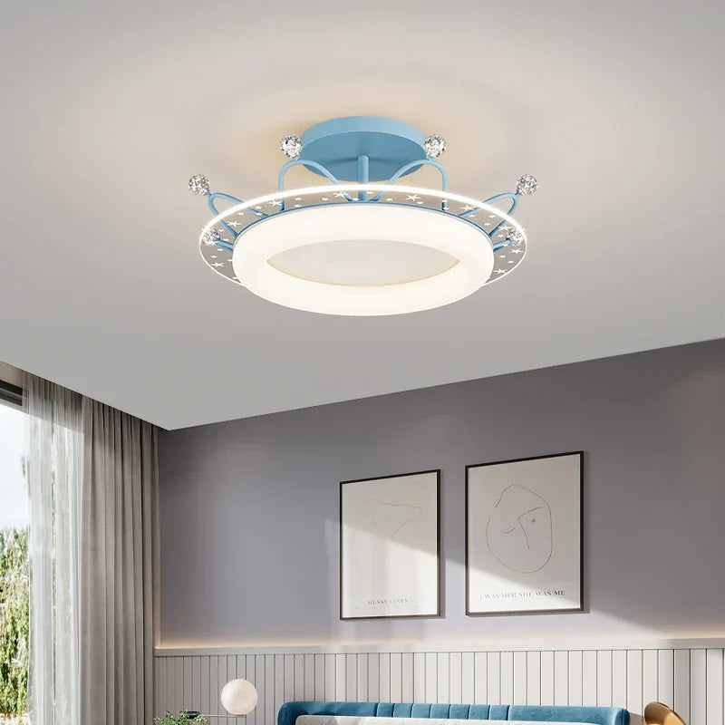 Kids' Room Ceiling Light in Gold Pink Blue for Bedroom and Living Room