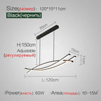 Modern Nordic Chandelier Pendant Light for Dining Room and Bar Decor