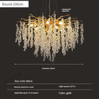 Gold Crystal Grapes Chandelier for Dining Living Room Bedroom