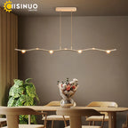LED Wave Pendant Light for Office Dining Living Room Decor