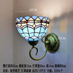 Stained Glass Mirror Wall Sconces for Home Lighting Decor