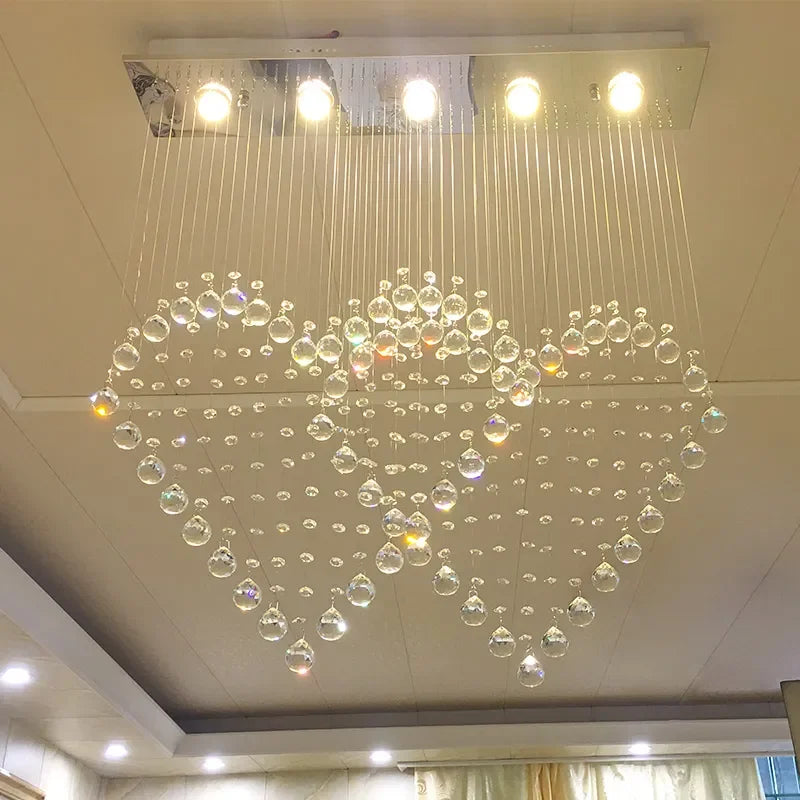 Crystal Chandelier: Modern Dining Table & Bar Lamp for Bedroom & Dining Room Lighting