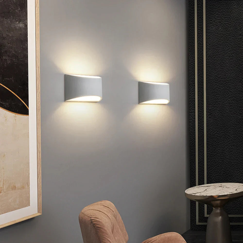 Gypsum LED Wall Lamp 5W Sconces Modern Indoor Lighting Bedroom Living Room