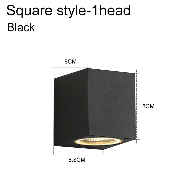 Outdoor GU10 Wall Lamp | Die-casting Engineering Lighting for Garden Villa