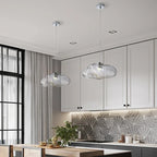 Glass Cloud Chandelier LED Pendant Lamp for Villa Staircase & Hotel