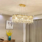 Crystal Ceiling Chandelier: Postmodern Luxury Indoor Lighting for Living Room, Dining Room & Bedroom