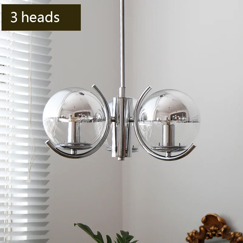 Modern Chrome Ceiling Chandelier LED Pendant Lamp for Bedroom & Restaurant