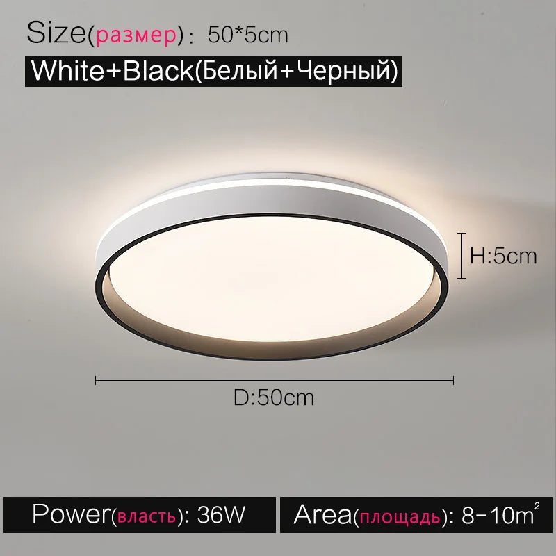 Ceiling Lamp: Modern LED Light for Bedroom, Dining Room, and Study