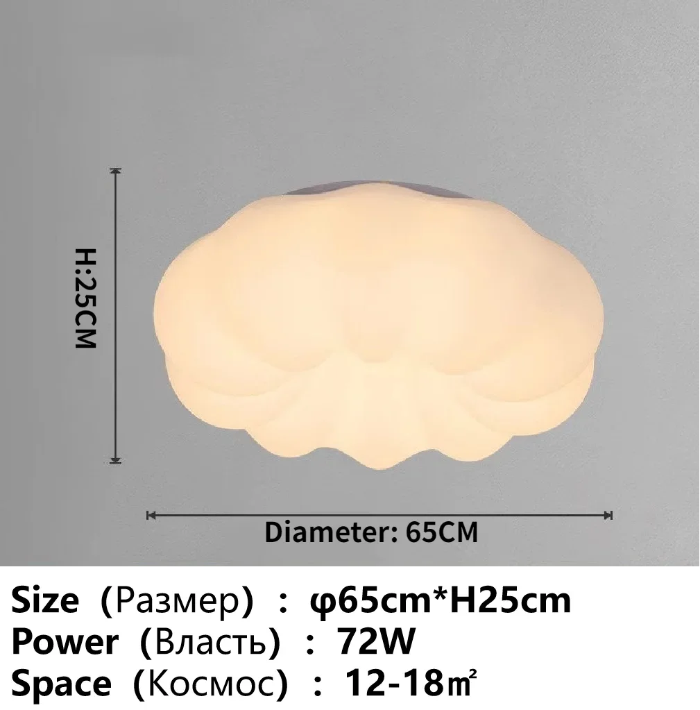 White Cloud LED Chandelier for Children's Room and Living Area