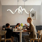 Aluminum S-shaped Pendant Lamp for Dining Kitchen Island Lighting