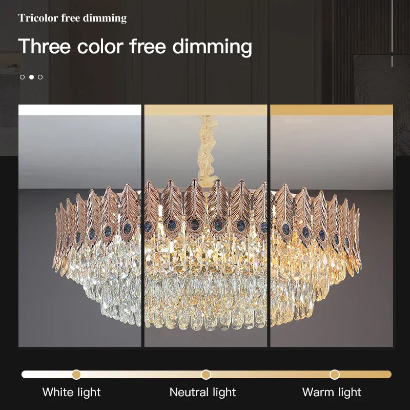 Crystal Chandelier: Elegant & Modern Bedroom & Living Room Lighting