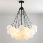 Modern Glass Ball Chandelier LED Pendant Light for Dining Living Room