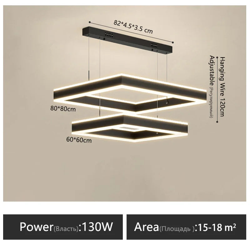 Modern LED Chandelier for Home Interior Decor Bedroom Living Room Lighting