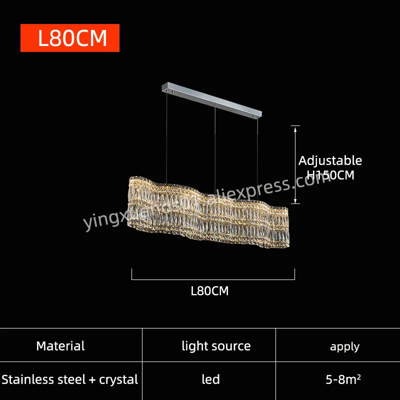 Luxury Crystal Chandelier by | Modern Living Room Pendant Lamp