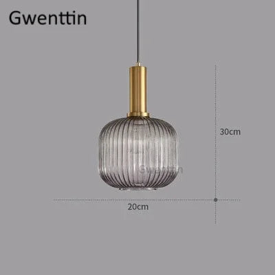 Stained Glass Pendant Lights Nordic Modern Hanging Lamps for Home Decor