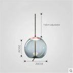 Glass LED Chandeliers for Living Room Bedroom Kitchen Pendant Lamp