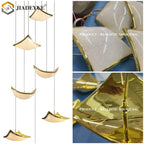 Crystal Sand Staircase Chandelier-Living, Dining, Bedroom LED Decorative Light