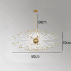 Crystal Dandelion LED Chandelier for Luxury Indoor Decor