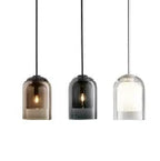 Glass LED Chandelier for Bedroom Dining Room Bar Office Eco-Friendly Nordic Design