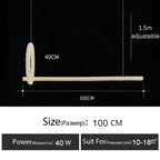 Luxury Crystal LED Chandelier | Dimmable Ring Gloss Ceiling Chandelier for Modern Living Room