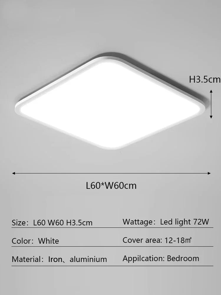 Modern Ultra Thin LED Ceiling Light for Home Décor & Lighting Fixtures