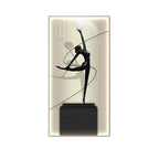 Abstract Figure Luminous Canvas Painting Wall Lamps by Afralia™