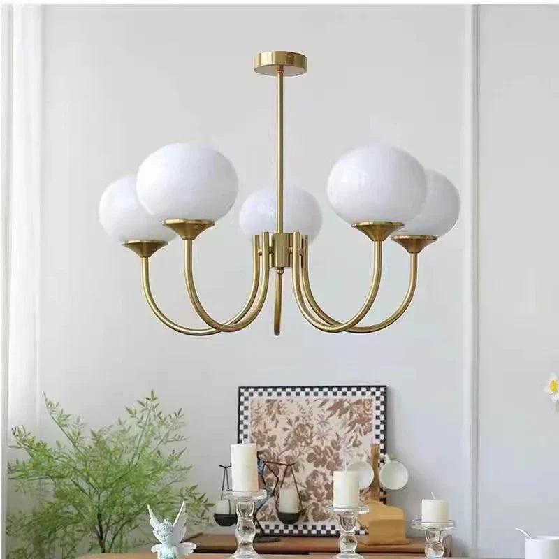 Glass Ball Chandelier: Creative Bauhaus Arts for Girls Bedroom & Home Decor