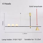 Glass Magic Bean Pendant Light for Modern Living Room Bedroom Kitchen Decor