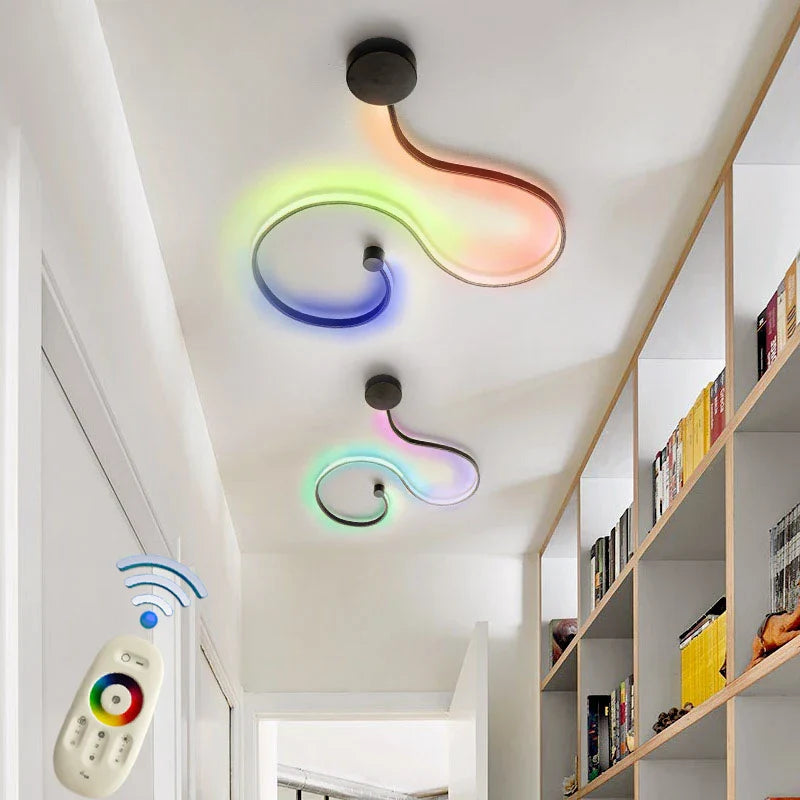 Contemporary Acrylic Wall Lamps in White/Black Iron for Home Decor