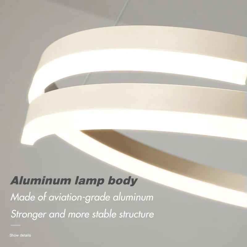 Dimmable Metal Acrylic Pendant Chandelier Lighting Fixtures