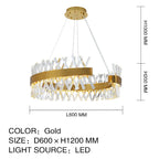 Crystal Chandelier: Luxury LED Pendant Lighting for Hotel, Lobby, Living Room