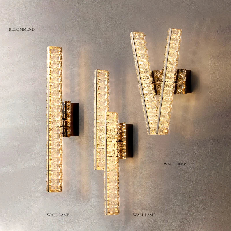 Crystal Wall Lamp: Elegant Lighting for Home, Hotel, or Office Decor