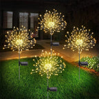 Solar Firework Fairy Lights for Outdoor Garden Decoration, Pathway, Patio, Party