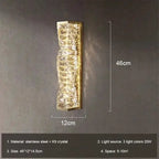 Luster Crystal Wall Sconces: Modern Elegant Glass Wall Light Fixtures