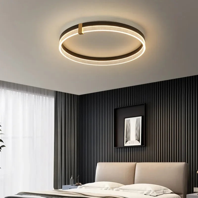 Modern Minimalist LED Ceiling Light with Remote Control for Living Room and Bedroom