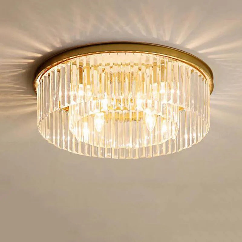 Crystal Flush Mount Ceiling Light for Elegant Home Decor