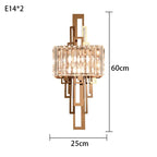 Crystal Wall Lamp: Modern Nordic Indoor Lighting for Living Room, Bedroom, and Staircase