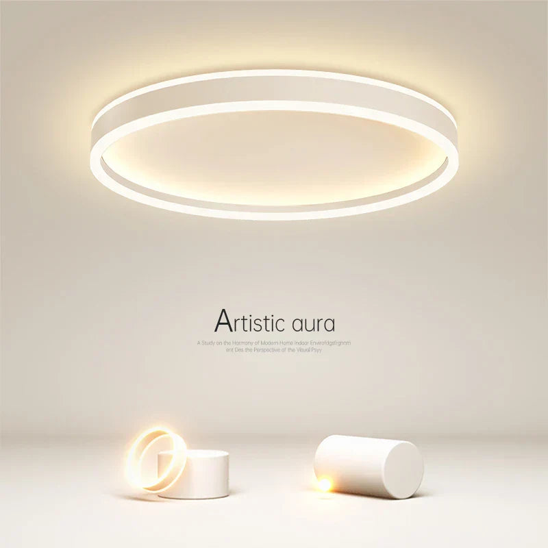 Modern Minimal LED Ceiling Light Acrylic Dimmable Round Lamp Fixtures