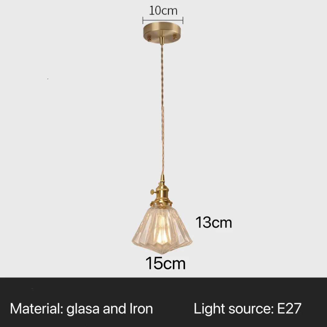 Nordic Flower Glass Pendant Chandeliers for Restaurant Cafe Hotel Decoration