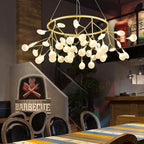 Firefly Nordic Hanging Chandelier, Modern Round Living Room Romantic Lamp