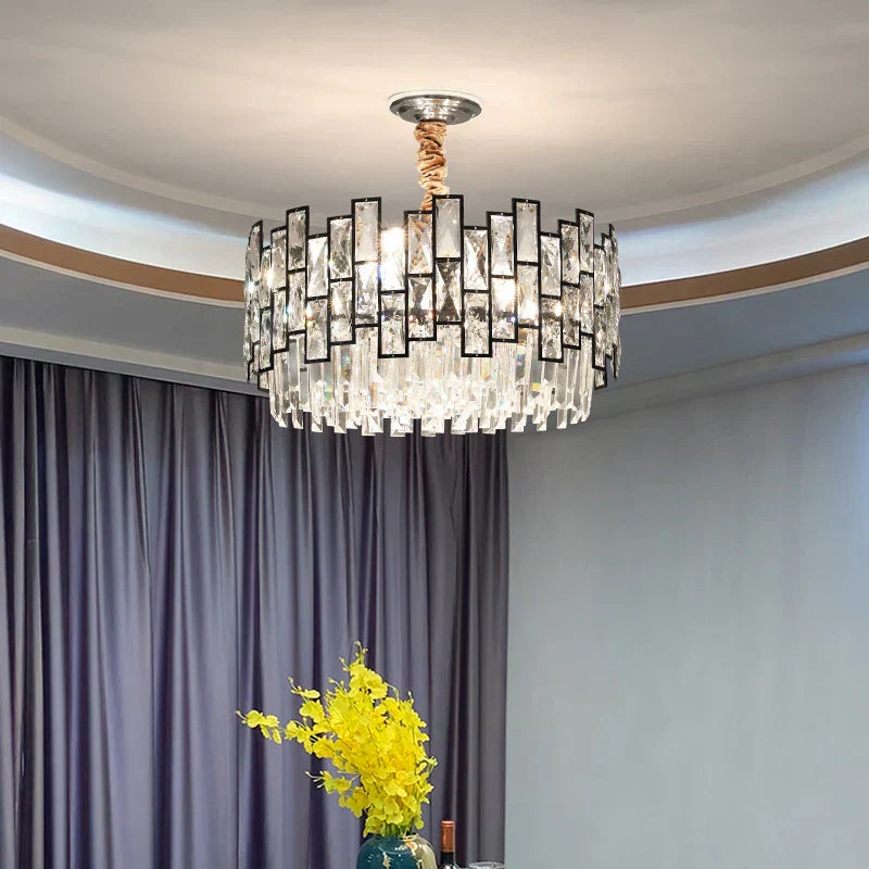 Crystal Chandelier: Postmodern Light Luxury for Living Room, Bedroom, Kitchen.