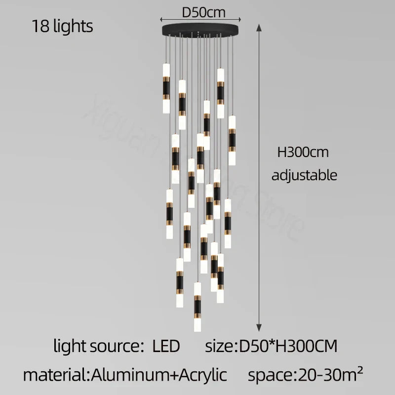 Nordic LED Ceiling Chandelier for Home Decor - Stylish Lighting for Various Rooms