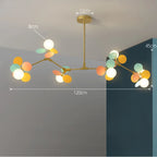 Branch Chandelier: Modern Colorful LED Ceiling Light for Bedroom and Living Room