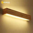 Nordic Wooden LED Wall Sconce for Bedroom, Living Room, Bathroom