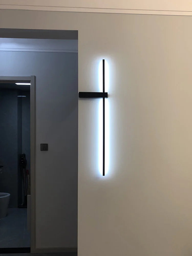 Modern Minimalist Strip Wall Lamp for Bedroom, Living Room, and TV Background