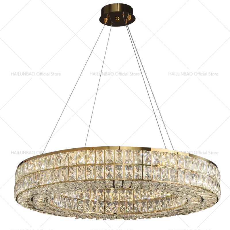 Crystal Chandelier: Modern Luxury Lighting for Living Room, Restaurant, and Villa