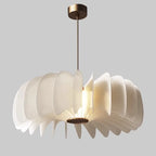 White Petal Acrylic Chandelier Pendant Lamp for Nordic Living Room, Bedroom, Balcony