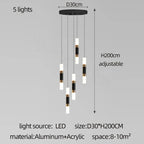 Nordic LED Ceiling Chandelier for Home Decor - Stylish Lighting for Various Rooms