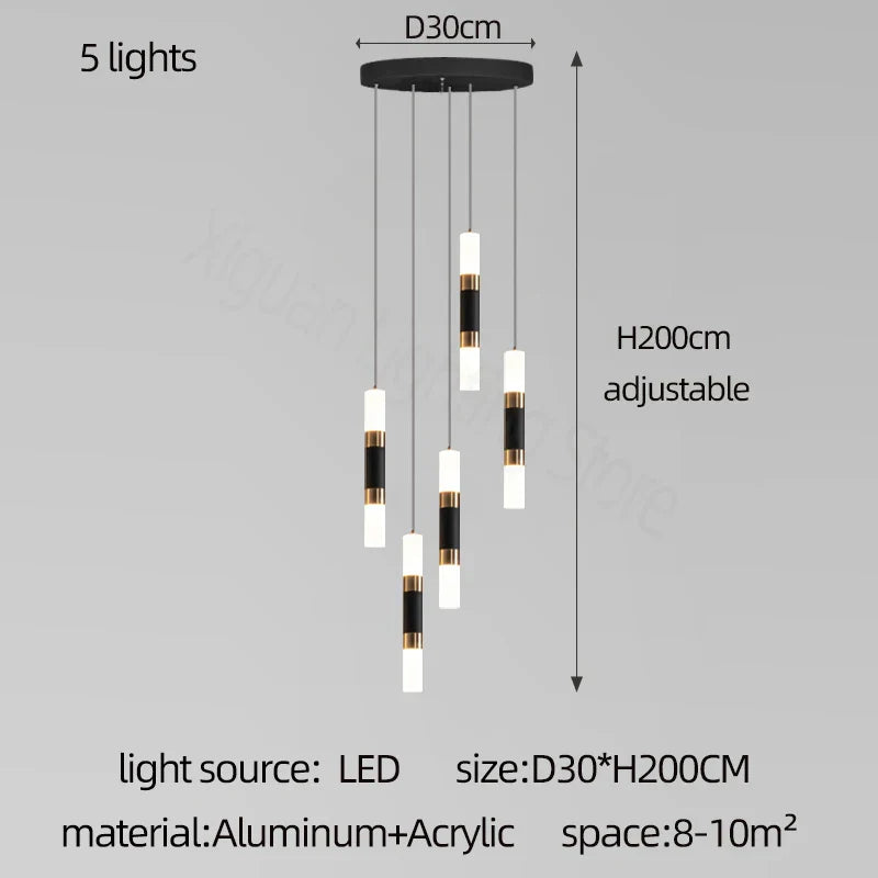 Nordic LED Ceiling Chandelier for Home Decor - Modern Lighting Fixture for Living Room