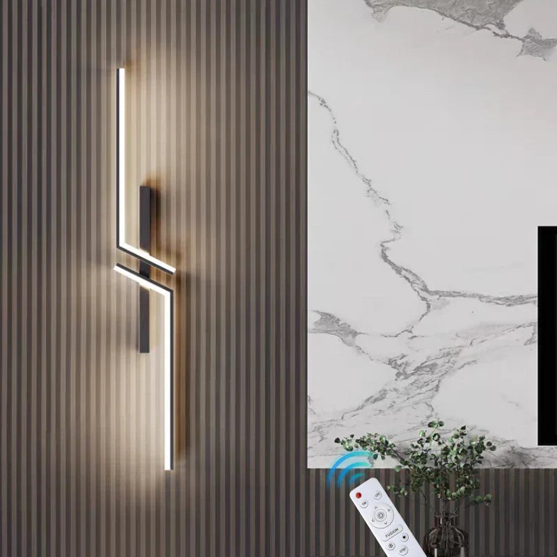 Minimalist LED Wall Light Lamp for Living Room Bedroom TV Stairs Modern Decor